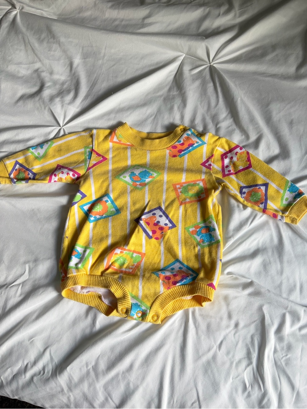 Vintage sprockets mervyns baby bubble romper 12 mo